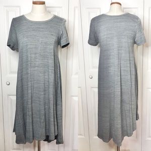 Lularoe COTTON blend space dyed Carly hi-low dress